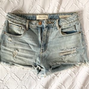 Pacsun high waisted distressed jean shorts